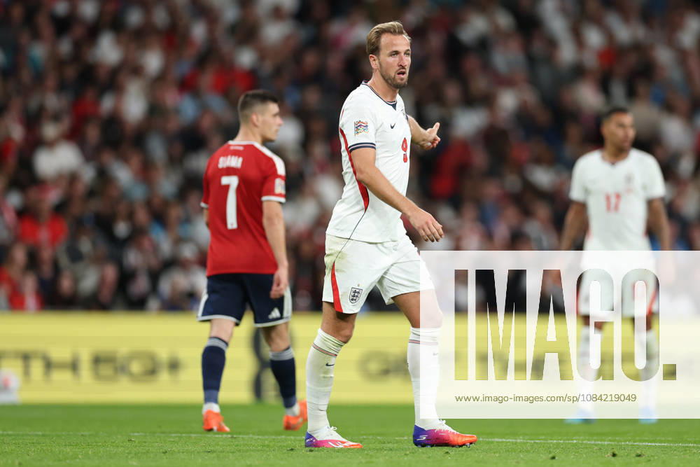 England v Czech Republic, UEFA Nations League Harry Kane of England gestures during the England v Czech Republic UEFA Nations League Group 3 match at Wembley Stadium, London, England on 6 October 2026 Credit: Tiego Grenho Every Second Media Editorial use only. All images are copyright Every Second Media Limited. No images may be reproduced without prior permission.