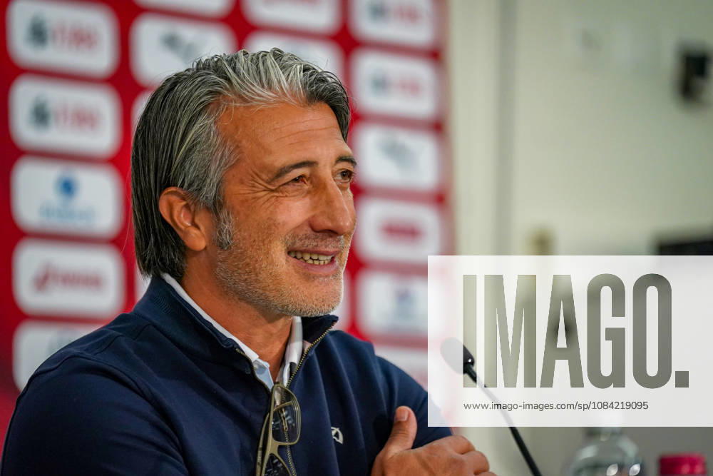 Soccer: UEFA Nations League 2026–2027, Matchday 4: Switzerland vs. North Macedonia at Thermoplan Arena Lucerne; Murat Yakin, Switzerland’s coach; press conference; media; facial expressions; emotion