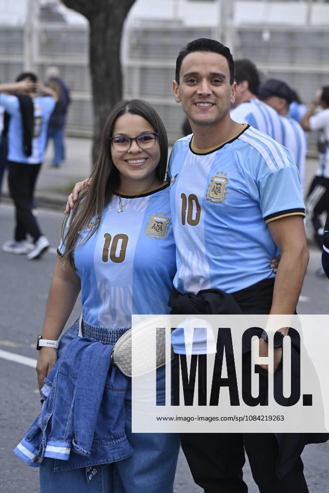 Fans of Argentina outside the stadium before the International Friendly, Länderspiel, Nationalmannschaft match between Argentina and Benin at Estadio Mas Monumental on October 06, 2026 in Buenos Aires, Argentina. Photo by SFSI Argentina national team, Nationalteam v Benin
