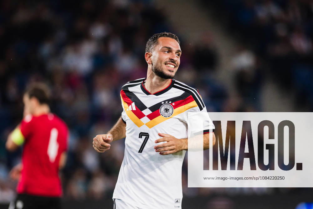 U-21 European Championship Qualifier: Germany vs. Georgia, October 6, 2026; Arijon Ibrahimovic; Germany; 7 free kicks; soccer; U-21 European Championship Qualifier; Matchday 10: Germany vs. Georgia on October 6, 2026; Bielefeld DFB REGULATIONS PROHIBIT ANY USE OF PHOTOGRAPHS AS IMAGE SEQUENCES AND OR QUASI-VIDEO