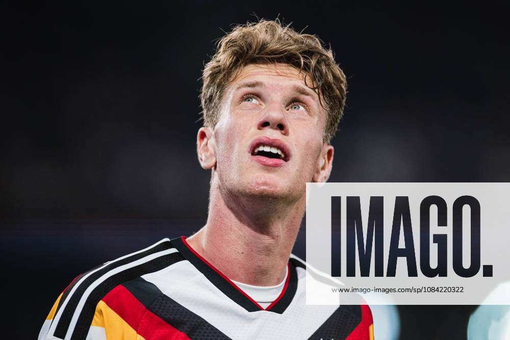 U-21 European Championship Qualifier: Germany vs. Georgia, October 6, 2026; Elias Baum, Germany; 2 cutout soccer images; U-21 European Championship Qualifier, Matchday 10: Germany vs. Georgia on October 6, 2026; Bielefeld DFB REGULATIONS PROHIBIT ANY USE OF PHOTOGRAPHS AS IMAGE SEQUENCES AND OR QUASI-VIDEO