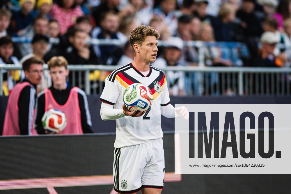 U-21 European Championship Qualifier: Germany vs. Georgia, October 6, 2026; Cutout, Elias Baum (Germany), Soccer, U-21 European Championship Qualifier, Matchday 10: Germany vs. Georgia on October 6, 2026, Bielefeld DFB REGULATIONS PROHIBIT ANY USE OF PHOTOGRAPHS AS IMAGE SEQUENCES AND OR QUASI-VIDEO