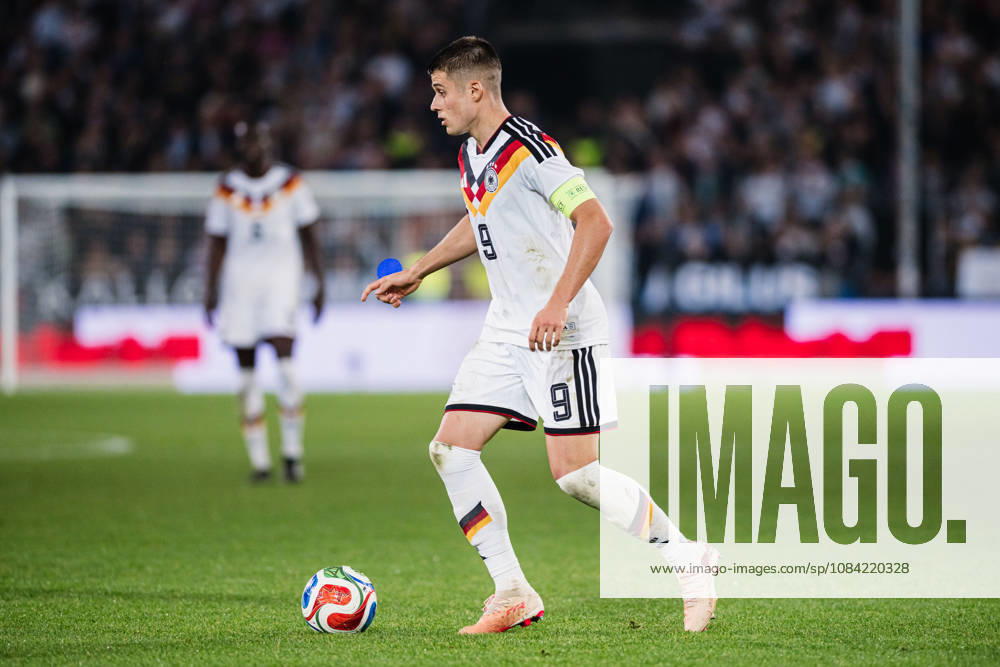 U-21 European Championship Qualifier: Germany vs. Georgia, October 6, 2026; Nicolò Tresoldi; Germany, 9; Football (soccer) cutout; U-21 European Championship Qualifier, Matchday 10: Germany vs. Georgia on October 6, 2026; Bielefeld DFB REGULATIONS PROHIBIT ANY USE OF PHOTOGRAPHS AS IMAGE SEQUENCES AND OR QUASI-VIDEO