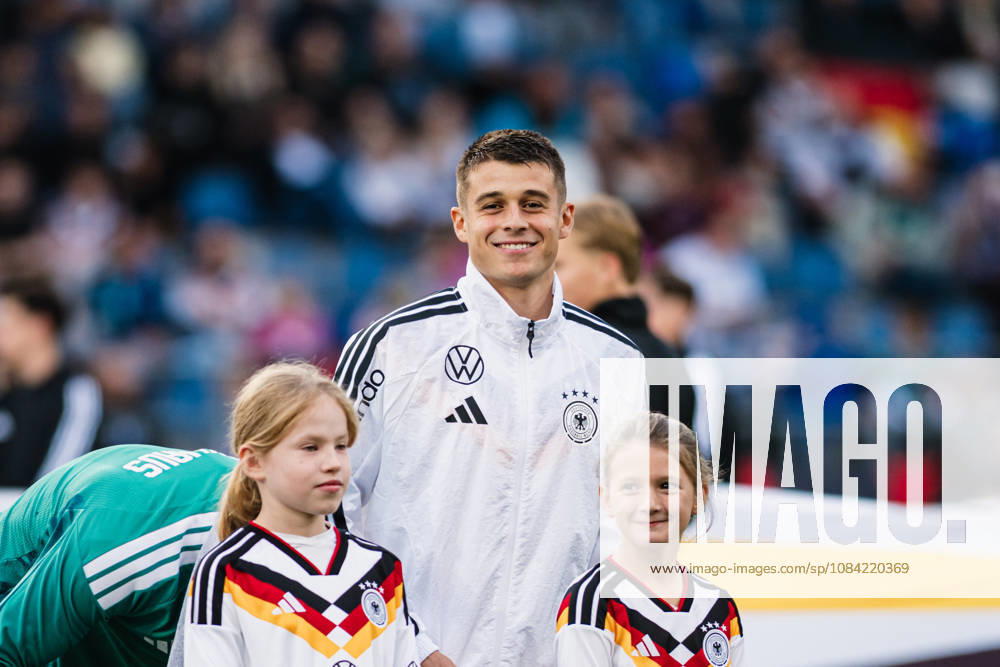 U-21 European Championship Qualifier: Germany vs. Georgia, October 6, 2026; Nicolò Tresoldi; Germany, 9; soccer; U-21 European Championship Qualifier, Matchday 10: Germany vs. Georgia on October 6, 2026; Bielefeld DFB REGULATIONS PROHIBIT ANY USE OF PHOTOGRAPHS AS IMAGE SEQUENCES AND OR QUASI-VIDEO