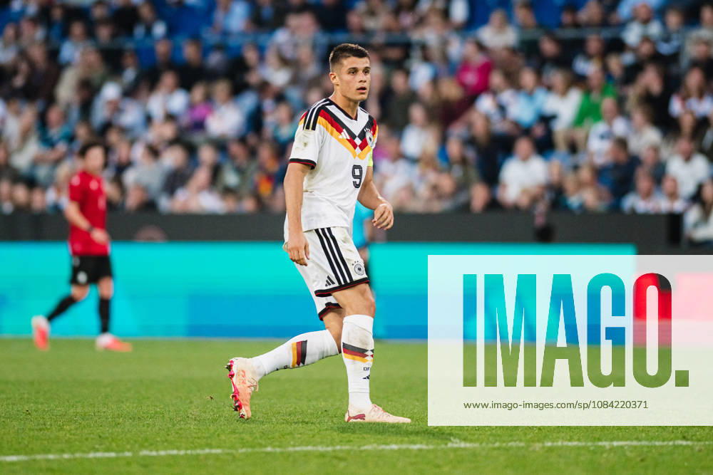 U-21 European Championship Qualifier: Germany vs. Georgia, October 6, 2026; Cutout, Nicolò Tresoldi, Germany, 9; Soccer; U-21 European Championship Qualifier; Matchday 10: Germany vs. Georgia on October 6, 2026; Bielefeld DFB REGULATIONS PROHIBIT ANY USE OF PHOTOGRAPHS AS IMAGE SEQUENCES AND OR QUASI-VIDEO