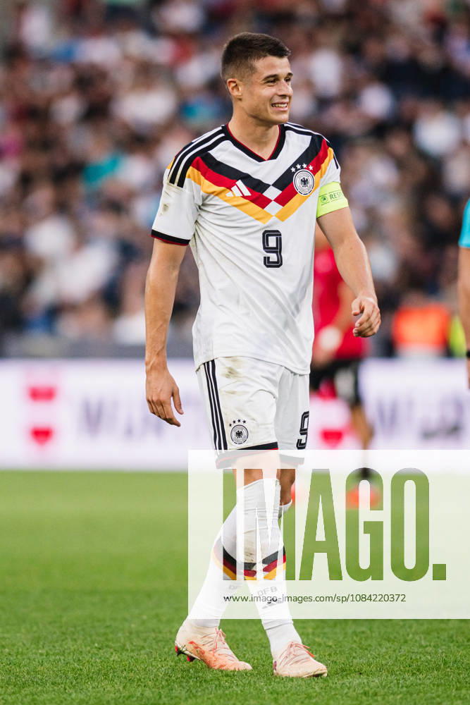 U-21 European Championship Qualifier: Germany vs. Georgia, October 6, 2026; Nicolò Tresoldi; Germany; 9; Football; U-21 European Championship Qualifier; Matchday 10: Germany vs. Georgia on October 6, 2026; Bielefeld DFB REGULATIONS PROHIBIT ANY USE OF PHOTOGRAPHS AS IMAGE SEQUENCES AND OR QUASI-VIDEO