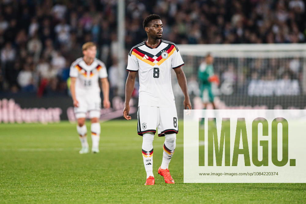 U-21 European Championship Qualifier: Germany vs. Georgia, October 6, 2026; Noel Aseko, Germany; 8 soccer cutouts; U-21 European Championship Qualifier; Matchday 10: Germany vs. Georgia on October 6, 2026; Bielefeld DFB REGULATIONS PROHIBIT ANY USE OF PHOTOGRAPHS AS IMAGE SEQUENCES AND OR QUASI-VIDEO