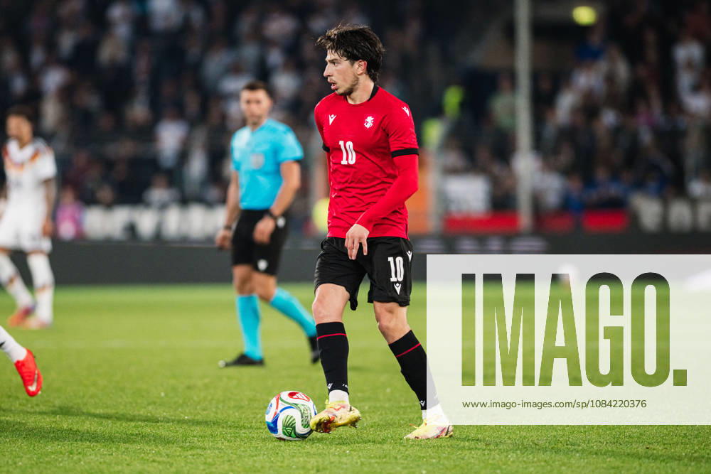 U-21 European Championship Qualifier: Germany vs. Georgia, October 6, 2026; Nikoloz Dadiani (Georgia); 10 cutout soccer images; U-21 European Championship Qualifier; Matchday 10: Germany vs. Georgia on October 6, 2026; Bielefeld DFB REGULATIONS PROHIBIT ANY USE OF PHOTOGRAPHS AS IMAGE SEQUENCES AND OR QUASI-VIDEO