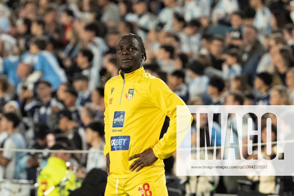 Junior Olaitan of Benin looks on prior the International Friendly, Länderspiel, Nationalmannschaft football match between Argentina and Benin at Estadio Monumental Antonio V. Liberti on October 06, 2026 in Buenos Aires, Argentina. Lionel Messi is making his final appearance for Argentina following his announcement of international retirement. (Photo by Richard Callis Sports Press Photo)