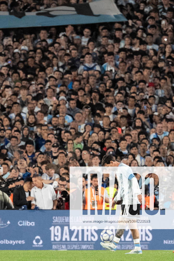 Lionel Messi of Argentina warms up prior the International Friendly, Länderspiel, Nationalmannschaft football match between Argentina and Benin at Estadio Monumental Antonio V. Liberti on October 06, 2026 in Buenos Aires, Argentina. Lionel Messi is making his final appearance for Argentina following his announcement of international retirement. (Photo by Richard Callis Sports Press Photo)