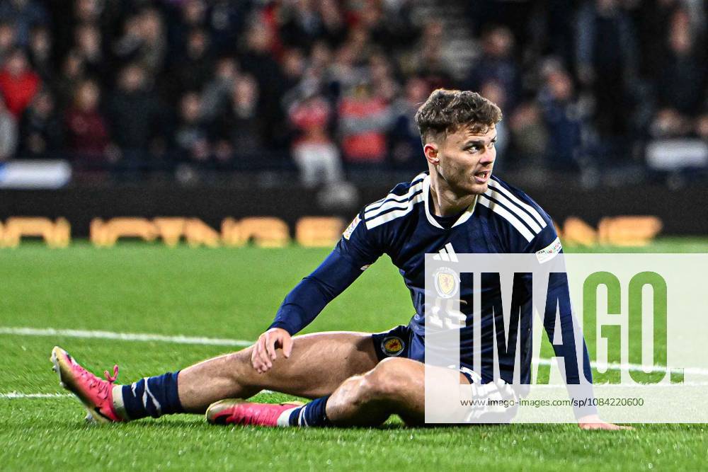Scotland v Slovenia UEFA Nations League Josh McPake of Scotland appeals for a penalty kick during the UEFA Nations League match at Barclays Hampden, Glasgow 06 10 2026 UK Newspapers OUT