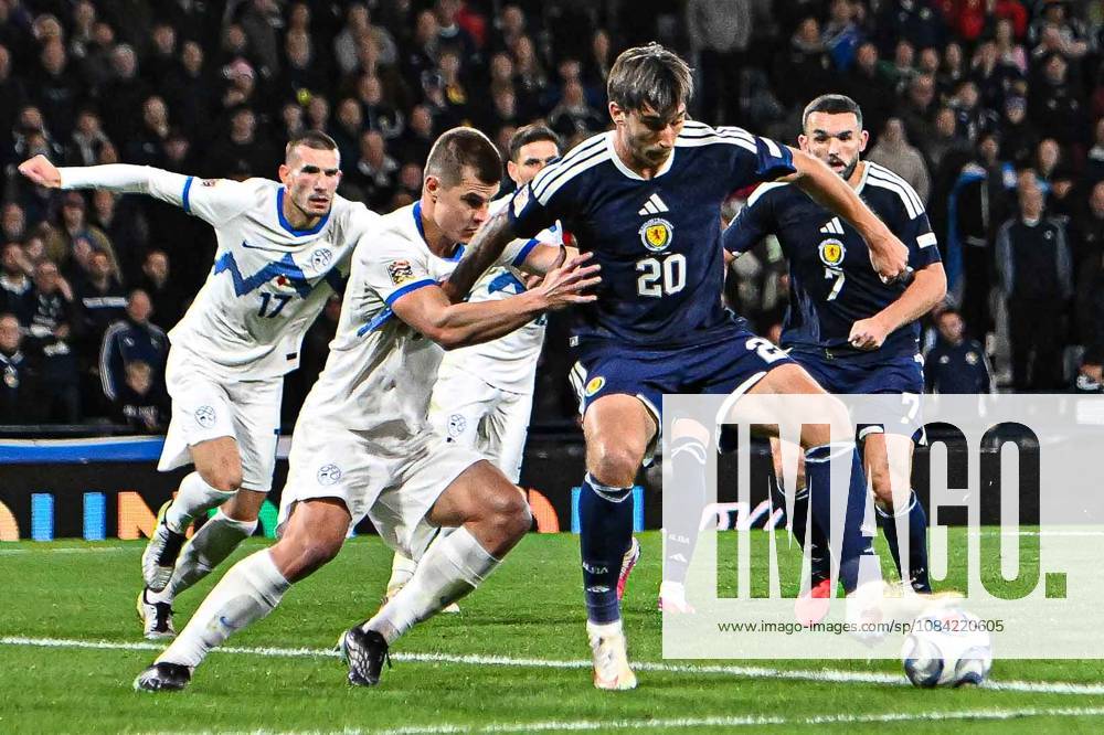 Scotland v Slovenia UEFA Nations League Kieron Bowie of Scotland on the ball during the UEFA Nations League match at Barclays Hampden, Glasgow 06 10 2026 UK Newspapers OUT