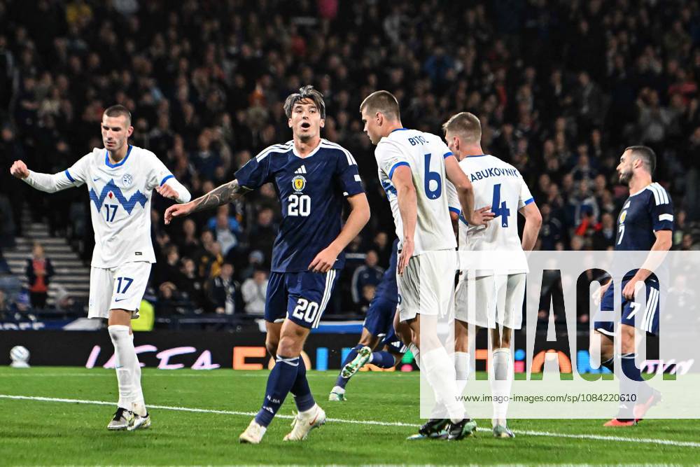 Scotland v Slovenia UEFA Nations League Kieron Bowie of Scotland reacts after he shoots during the UEFA Nations League match at Barclays Hampden, Glasgow 06 10 2026 UK Newspapers OUT