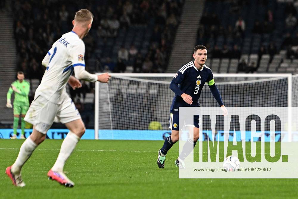 Scotland v Slovenia UEFA Nations League Andrew Robertson of Scotland on the ball during the UEFA Nations League match at Barclays Hampden, Glasgow 06 10 2026 UK Newspapers OUT