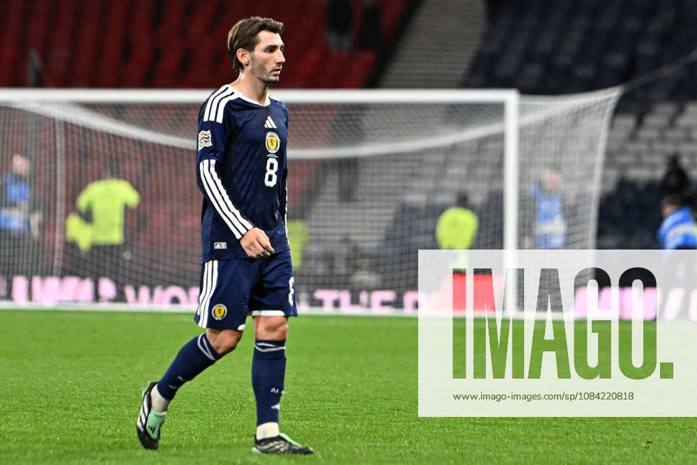 Scotland v Slovenia UEFA Nations League Billy Gilmour of Scotland at full time during the UEFA Nations League match at Barclays Hampden, Glasgow 06 10 2026 UK Newspapers OUT