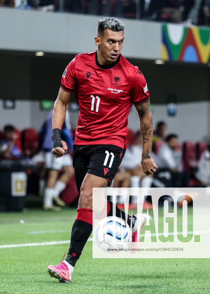 Albania vs San Marino UEFA Nations League 2026-2027 Group C1 Myrto Ozuni of Albania in action during the UEFA Nations League 2026-2027 group phase match between Albania and San Marino in Tirana, Albania on October 6, 2026 Tirana Albania