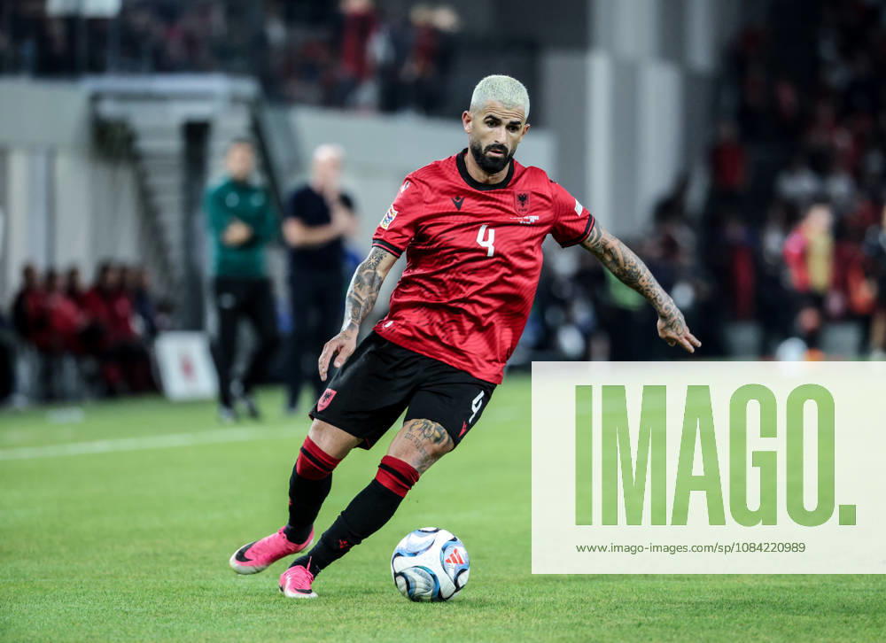 Albania vs San Marino UEFA Nations League 2026-2027 Group C1 Elseid Hysaj of Albania in action during the UEFA Nations League 2026-2027 group phase match between Albania and San Marino in Tirana, Albania on October 6, 2026 Tirana Albania