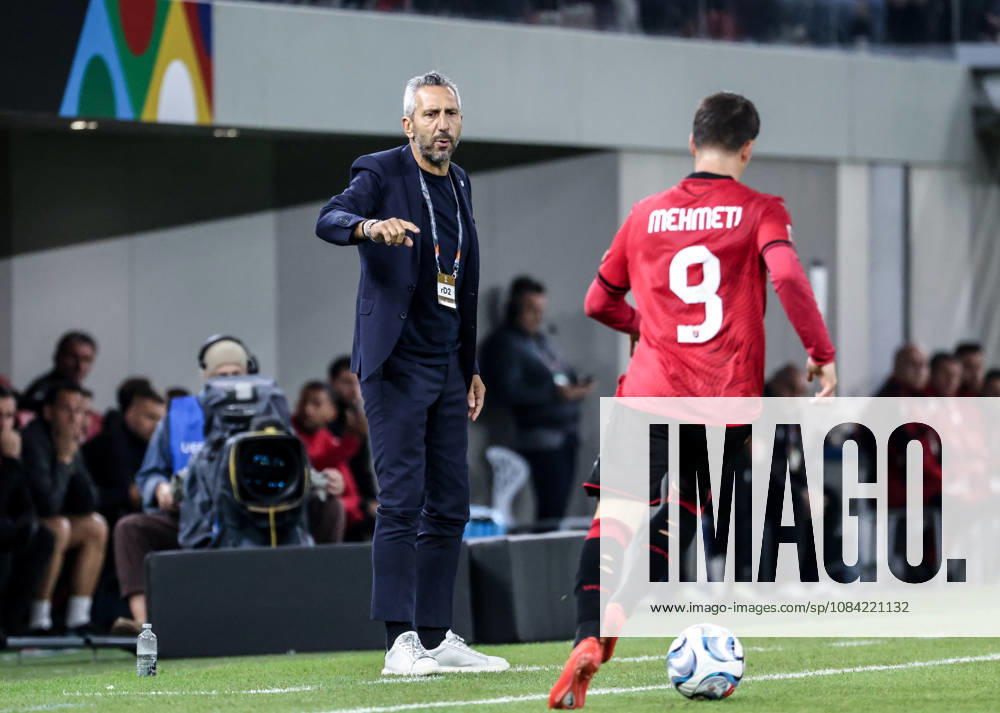 Albania vs San Marino UEFA Nations League 2026-2027 Group C1 Head coach Roberto Cevoli of San Marino reacts during the UEFA Nations League 2026-2027 group phase match between Albania and San Marino in Tirana, Albania on October 6, 2026 Tirana Albania