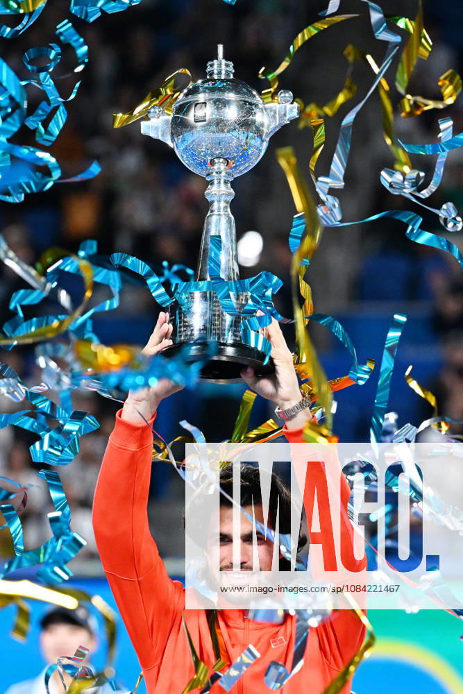 Carlos ALCARAZ (ESP), OCTOBER 6, 2026 - Tennis : Kinoshita Group Japan Open Tennis Championships 2026 Men s Singles award ceremony at Ariake Coliseum, Tokyo, Japan. Noxthirdxpartyxsales aflo_353764474 KenjiroxMatsuox