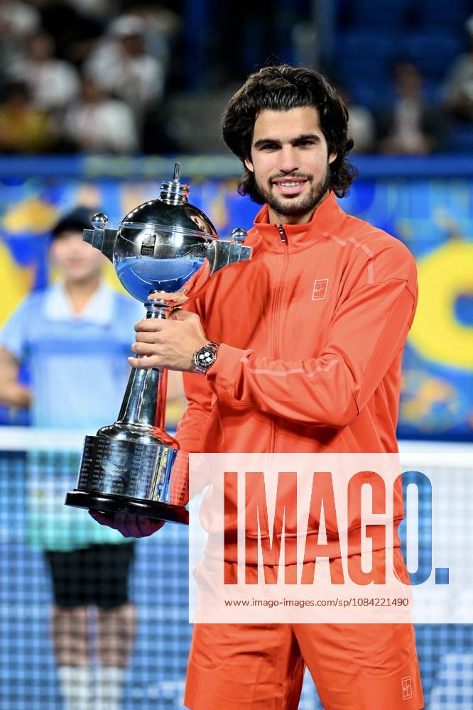 Carlos ALCARAZ (ESP), OCTOBER 6, 2026 - Tennis : Kinoshita Group Japan Open Tennis Championships 2026 Men s Singles award ceremony at Ariake Coliseum, Tokyo, Japan. Noxthirdxpartyxsales aflo_353761714 KenjiroxMatsuox