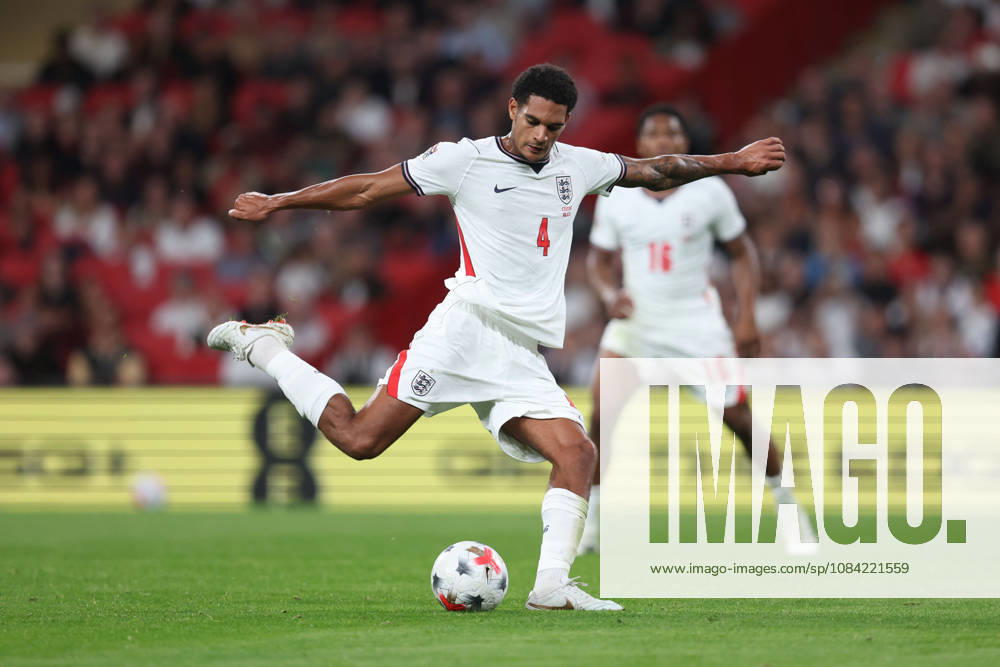 England gegen Tschechien, 6. Oktober 2026, London International Football, UEFA Nations League, England gegen Tschechien, Jarell Quansah aus England, Foto: Charlotte Wilson, Offside, London, Großbritannien