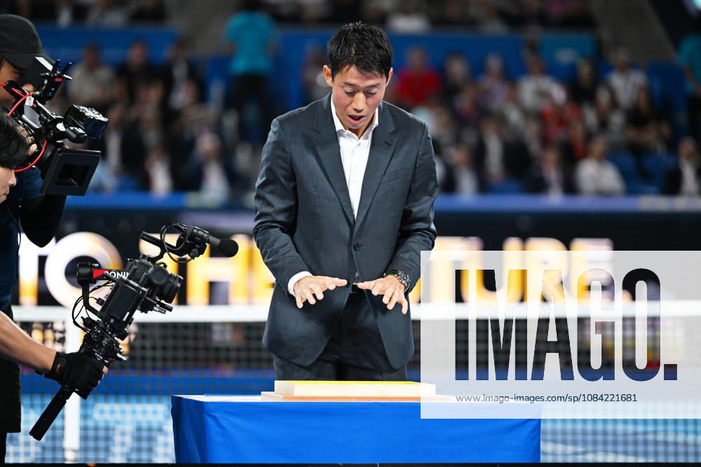 - Tennis : Kinoshita Group Japan Open Tennis Championships 2026 Kei Nishikori Tribute Ceremony at Ariake Coliseum, Tokyo, Japan. Noxthirdxpartyxsales aflo_353764882 KenjiroxMatsuox