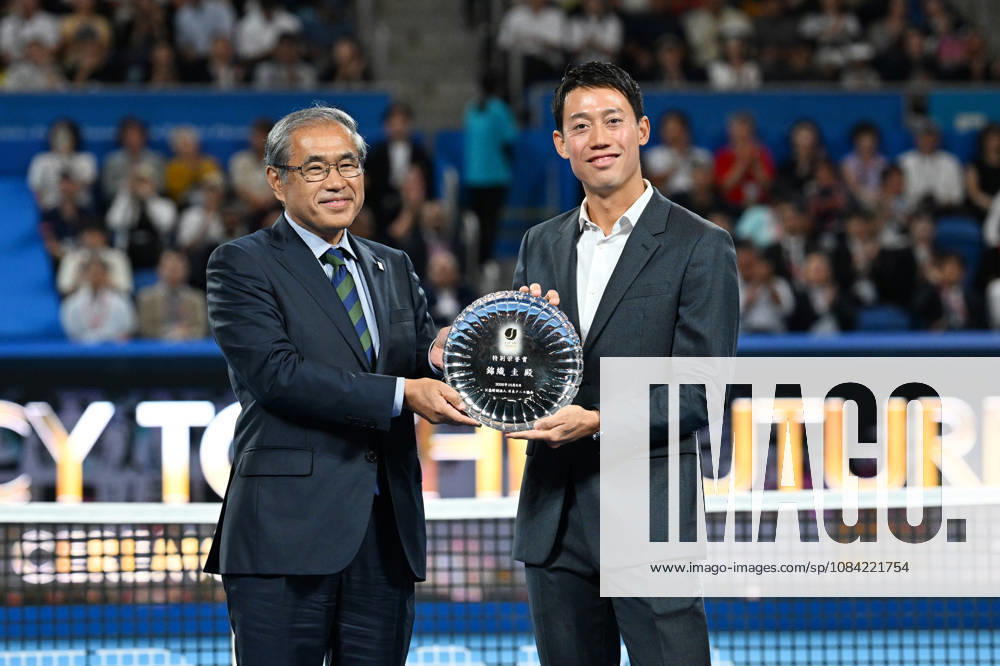 - Tennis : Kinoshita Group Japan Open Tennis Championships 2026 Kei Nishikori Tribute Ceremony at Ariake Coliseum, Tokyo, Japan. Noxthirdxpartyxsales aflo_353767071 KenjiroxMatsuox