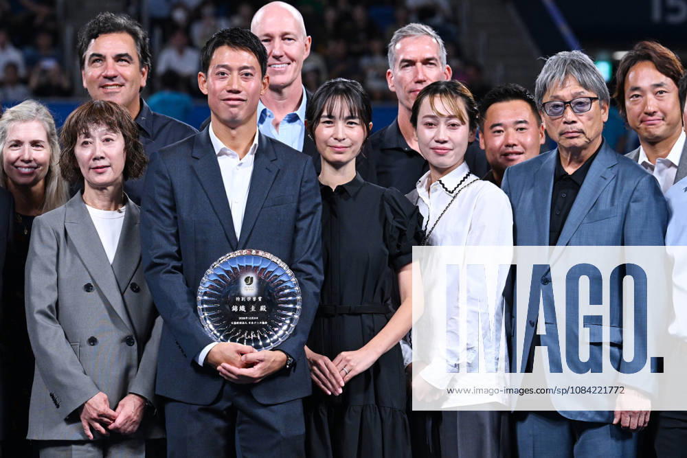 - Tennis : Kinoshita Group Japan Open Tennis Championships 2026 Kei Nishikori Tribute Ceremony at Ariake Coliseum, Tokyo, Japan. Noxthirdxpartyxsales aflo_353767082 KenjiroxMatsuox
