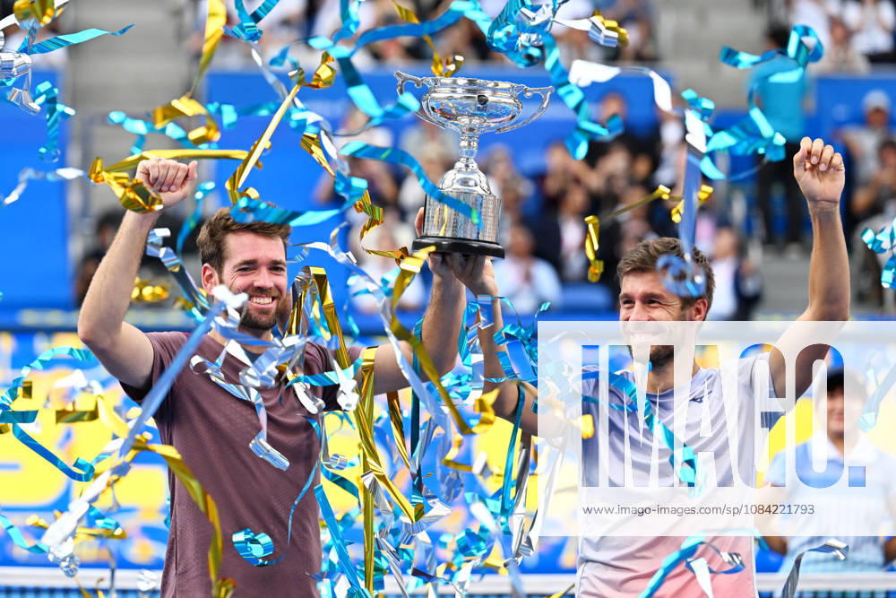 Austin KRAJICEK (USA) & Nikola MEKTIC (CRO), OCTOBER 6, 2026 - Tennis : Kinoshita Group Japan Open Tennis Championships 2026 Men s Doubles Award ceremony at Ariake Coliseum, Tokyo, Japan. Noxthirdxpartyxsales aflo_353767211 KenjiroxMatsuox