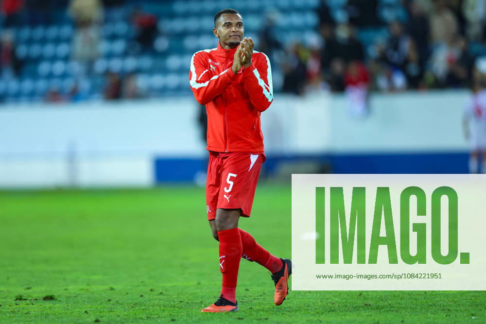Manuel Akanji (5, Switzerland) during the UEFA Nations League match between Switzerland and North Macedonia at thermoplan arena on October 6, 2026 in Lucerne, Switzerland.