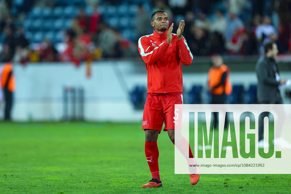 Manuel Akanji (5, Switzerland) during the UEFA Nations League match between Switzerland and North Macedonia at thermoplan arena on October 6, 2026 in Lucerne, Switzerland.