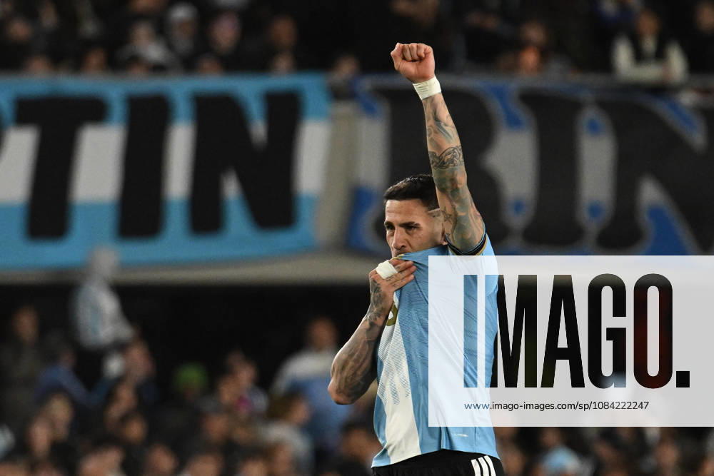 Lionel Messi farewell match BUENOS AIRES, ARGENTINA - OCTOBER 6: Nicolas Otamendi of Argentina celebrate after scoring his first goal during his farewell match with the national team, Nationalteam at the International Friendly, Länderspiel, Nationalmannschaft match between Argentina Vs Benin at Monumental Stadium on October 6, 2026 in Buenos Aires, Argentina. Buenos Aires Estadio Monumental Antonio Liberti Buenos Aires Argentina