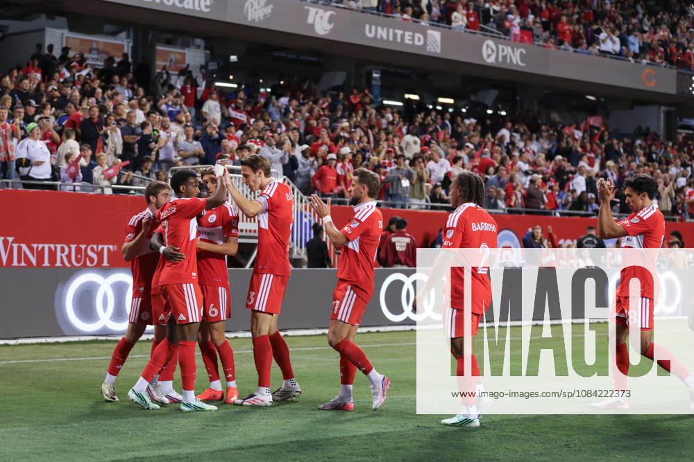 Chicago Fire FC players celebrates the goal during the Major League Soccer game between Chicago Fire FC and Vancouver Whitecaps FC at Soldier Field on Tuesday October 6 in Chicago, USA
