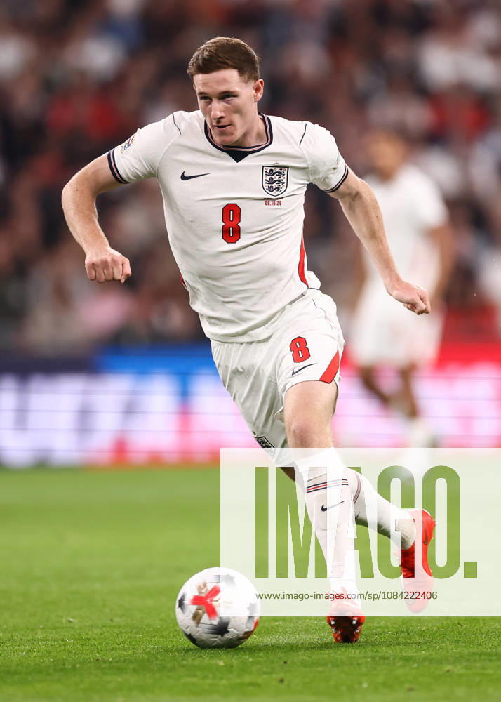 England gegen Tschechien, 6. Oktober 2026, London, UEFA Nations League, England gegen Tschechien, Elliot Anderson (England), Foto: Jacques Feeney, Offside, London, Großbritannien