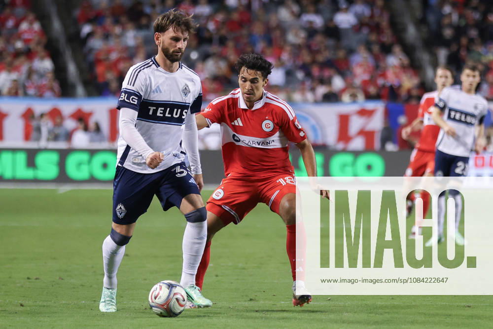 Tristan Blackmon (33 Vancouver Whitecaps FC) in action during the Major League Soccer game between Chicago Fire FC and Vancouver Whitecaps FC at Soldier Field on Tuesday October 6 in Chicago, USA