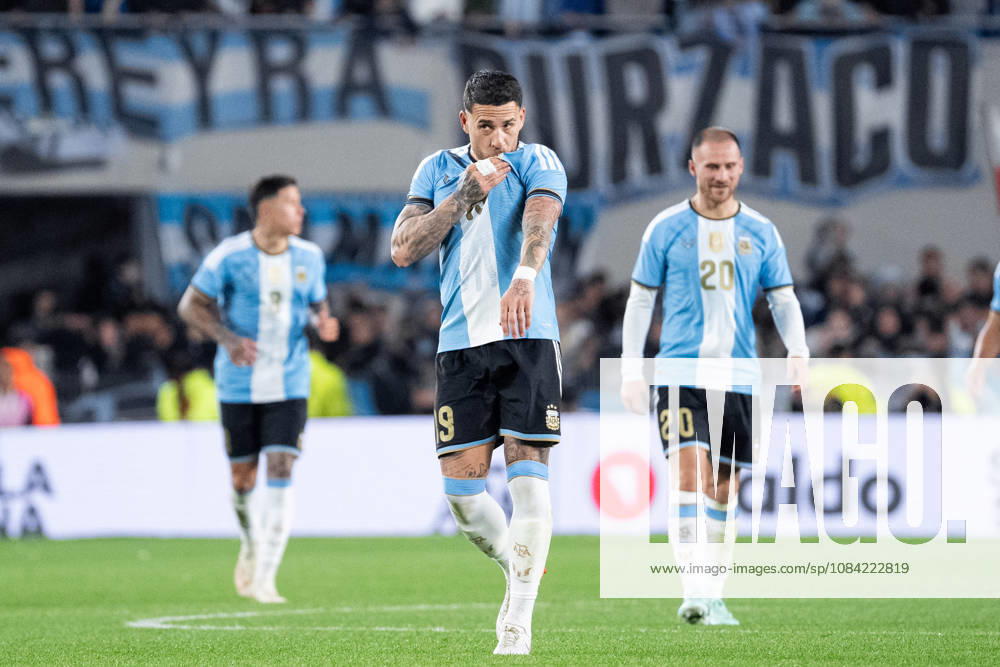 Nicolas Otamendi of Argentina celebrates after scoring the team s first goal during the International Friendly, Länderspiel, Nationalmannschaft football match between Argentina and Benin at Estadio Monumental Antonio V. Liberti on October 06, 2026 in Buenos Aires, Argentina. (Photo by Richard Callis Sports Press Photo)