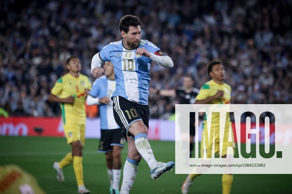 Lionel Messi of Argentina celebrates his goal during the match between Argentina and Benin International Friendly, Länderspiel, Nationalmannschaft match, The last match of Messi with Argentina national team, Nationalteam Final score: Argentina 3 - 0 Benin Buenos Aires Argentina - ZUMAs197 20261006_aaa_s197_238