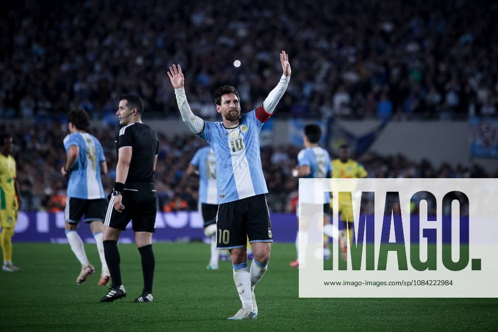 Lionel Messi of Argentina seen during the match between Argentina and Benin International Friendly, Länderspiel, Nationalmannschaft match, The last match of Messi with Argentina national team, Nationalteam Final score: Argentina 3 - 0 Benin Buenos Aires Argentina - ZUMAs197 20261006_aaa_s197_243