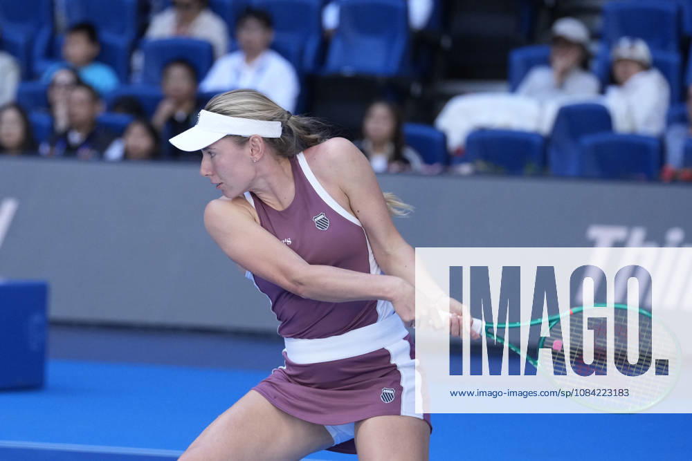 Daria Snigur of Ukraine plays against Mirra Andreeva (not in view) during the Women s Singles Round 16 match on day seven of China Open at the National Tennis Center. Mirra Andreeva defeated Daria Snigur 6-2, 6-2 Beijing China - ZUMAs197 20261006_aaa_s197_251