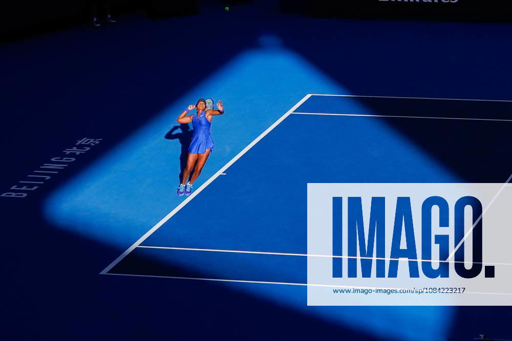 Naomi Osaka of Japan plays against Karolina Muchova of Czech Republic (not n view) during the Women s Singles Round 16 match on day seven of China Open at the National Tennis Center. Karolina Muchova defeated Naomi Osaka 7-5, 1-6, 7-6 2026 China Open In Beijing - 06 Oct 2026 - ZUMAs197 20261006_aaa_s197_262