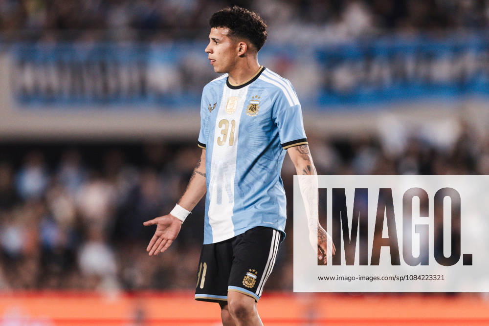 Argentina v Benin: International Friendly, Länderspiel, Nationalmannschaft BUENOS AIRES, ARGENTINA - OCTOBER 6: Leonel Flores 31 of Argentina reacts during the International friendly match between Argentina and Benin at Monumental Stadium on October 6, 2026 in Buenos Aires, Argentina. (Photo by Guilherme Veiga PxImages) Buenos Aires Monumental Stadium BA Argentina