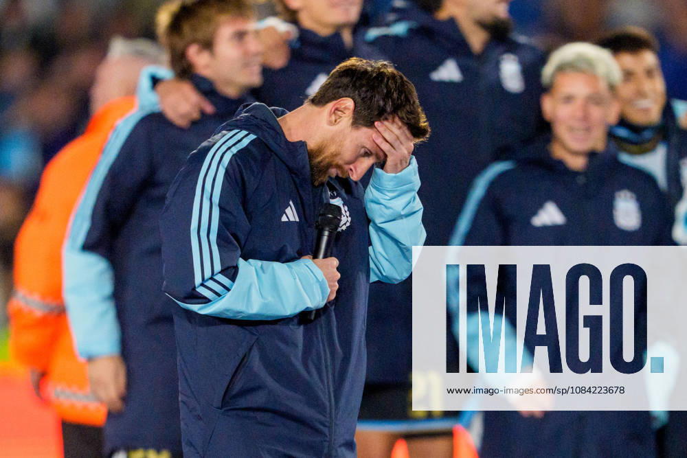 Benin v Argentina BUENOS AIRES, ARGENTINA - OCTOBER 6: Lionel Messi 10 of Argentina reacts after a game between Benin and Argentina at Estadio Monumental on October 6, 2026 in Buenos Aires, Argentina Buenos Aires Estadio Monumental Argentina