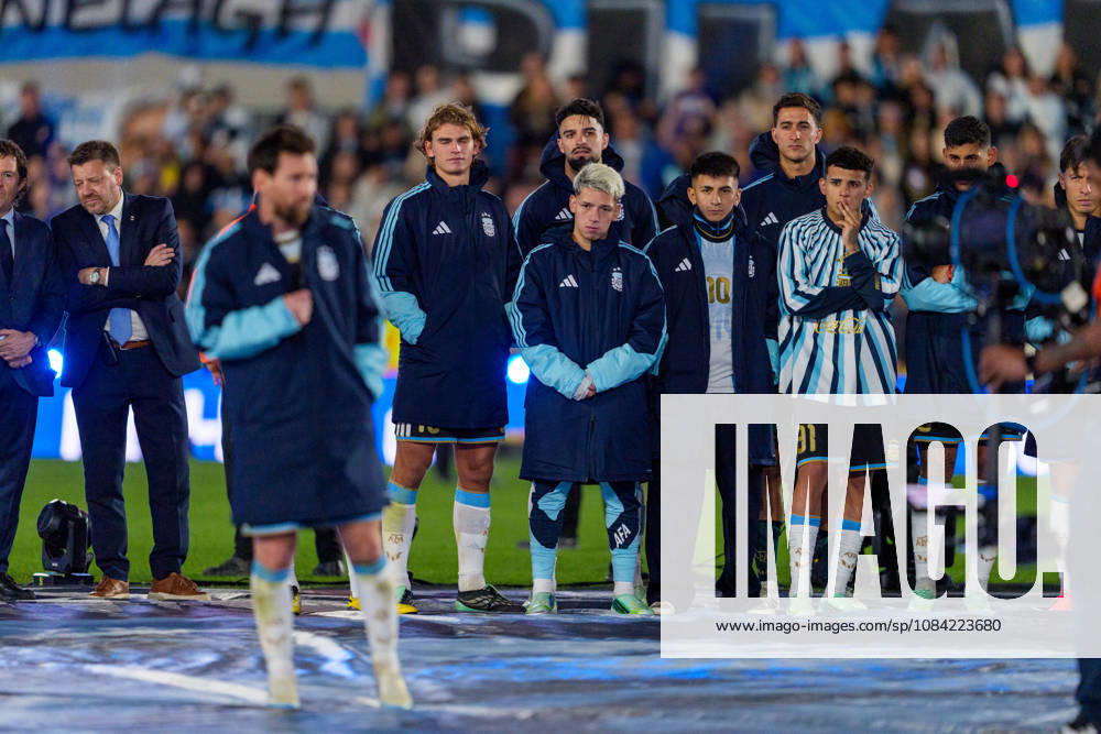 Benin v Argentina BUENOS AIRES, ARGENTINA - OCTOBER 6: Thiago Almada 16 of Argentina , Leonel Flores 31 of Argentina and Gianluca Prestianni 16 of Argentina during a game between Benin and Argentina at Estadio Monumental on October 6, 2026 in Buenos Aires, Argentina Buenos Aires Estadio Monumental Argentina