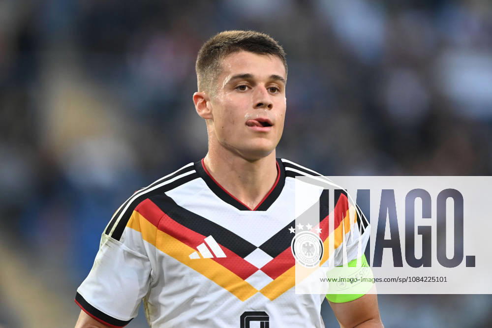 Nicolo TRESOLDI GER half-figure, half-body, single image, cropped single shot, international soccer match, U21, European Championship Qualifier, Germany vs. Georgia 2–0 on October 6, 2026, Schüco Arena, Bielefeld, Â