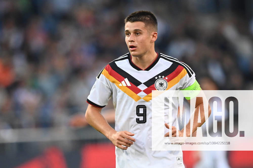 Nicolo TRESOLDI GER half-figure, half-body, single image, cropped single shot, international soccer match, U21, European Championship Qualifiers, Germany vs. Georgia 2–0 on October 6, 2026, Schüco Arena, Bielefeld, Â