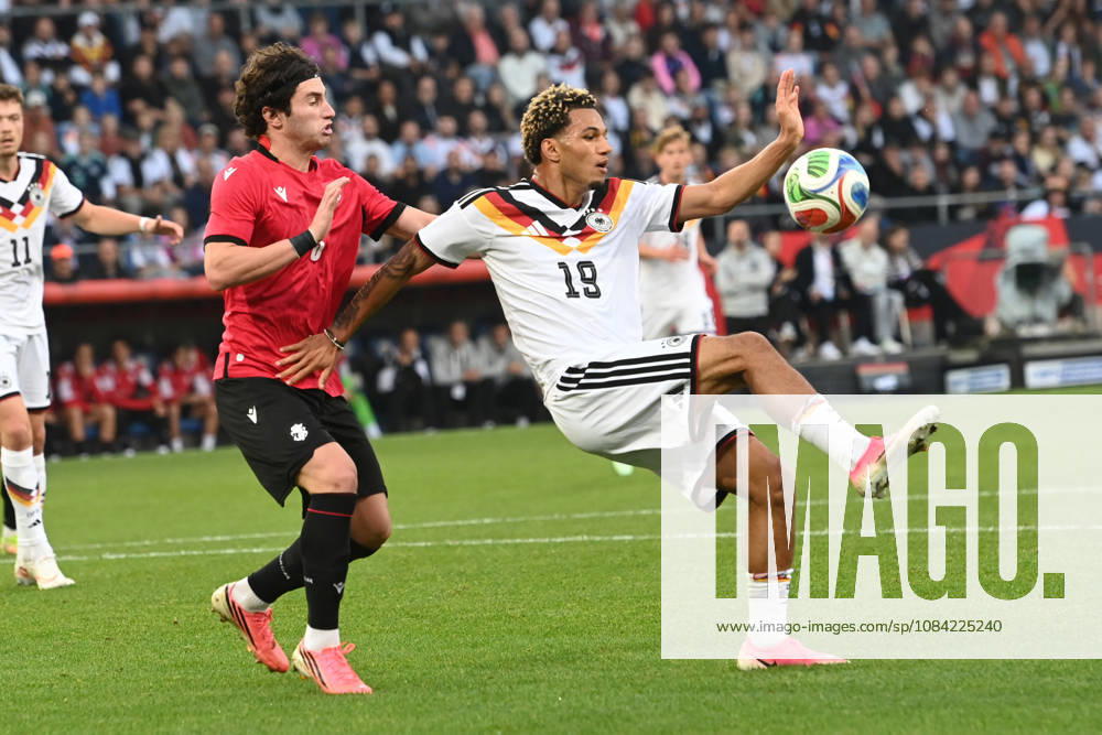 Paris BRUNNER GER Action, Tackle, International Soccer Match, U21, European Championship Qualifier, Germany vs. Georgia on October 6, 2026, Schüco Arena Bielefeld, Â