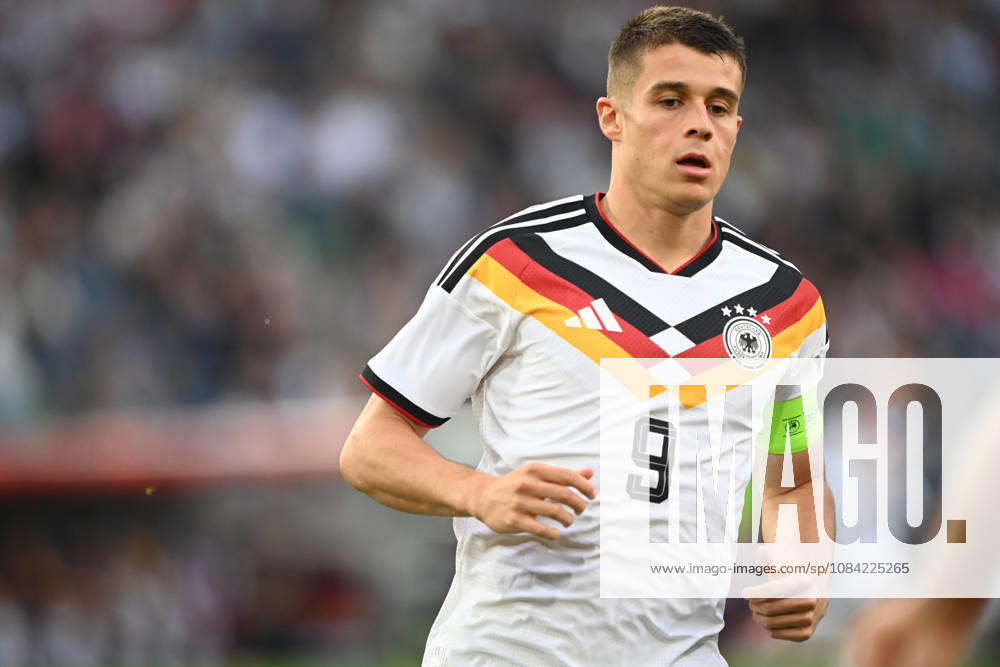 Nicolo TRESOLDI GER half-figure, half-body, single image, cropped single shot, international soccer match, U21, European Championship Qualifiers, Germany vs. Georgia 2–0 on October 6, 2026, Schüco Arena, Bielefeld, Â