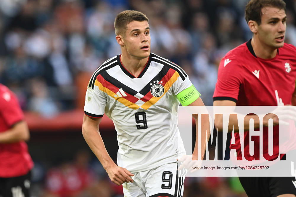 Nicolo TRESOLDI GER half-figure, half-body, single image, cropped single shot, international soccer match, U21, European Championship Qualifiers, Germany vs. Georgia 2–0 on October 6, 2026, Schüco Arena, Bielefeld, Â
