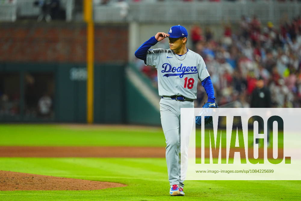 Yoshinobu Yamamoto,(Dodgers) Starting pitcher Yoshinobu Yamamoto Oct.6,2026 - Baseball : MLB, Baseball Herren, USA National League Division Series Atlanta Braves vs. Los Angeles Dodgers Venue: Truist Park (Cumberland, Georgia, USA) aflo_353997439 YujixArakawax