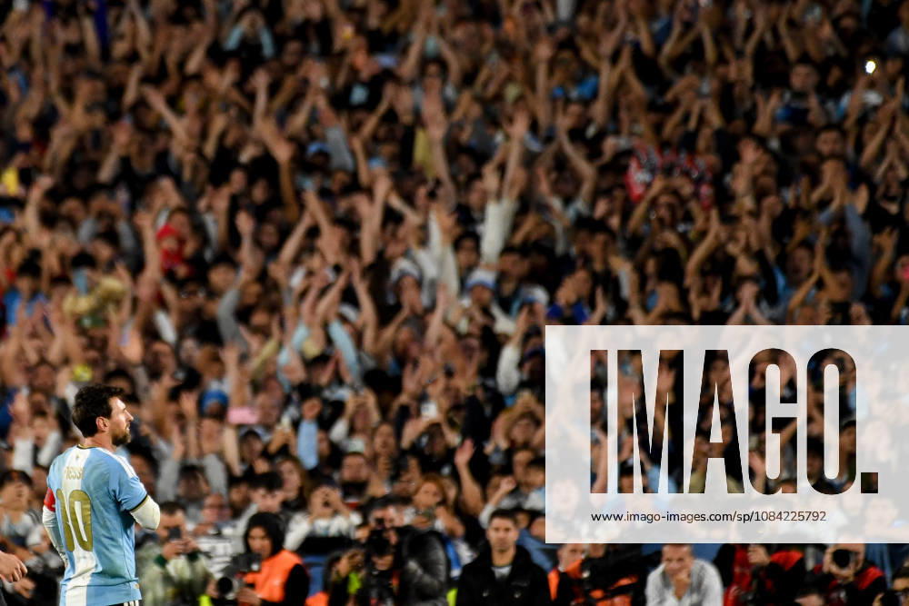 BUENOS AIRES, ARGENTINA 6 OCTOBER: Lionel Messi of the Argentine national team, Nationalteam celebrates the goal he has just scored in front of the Argentine fans, during a friendly match between Argentina and Benin at the Estadio Monumental Antonio V. Liberti on 6 October 2026 in Buenos Aires, Argentina.